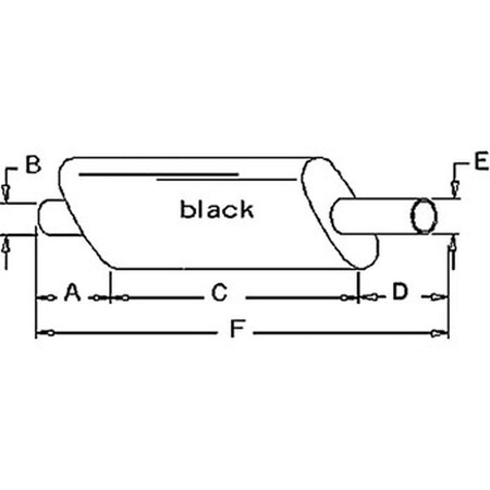 Aftermarket Muffler Fits Ford 4600 2600 4100 5610 2610 4110 3610 5600 4610 2000 3600 2310 D5NN5230E